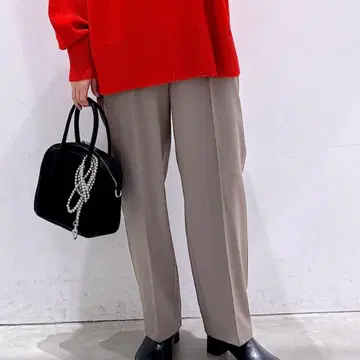 LEPSIM 렙심 오피스 라인 TR 스트레이트 핀턱 팬츠