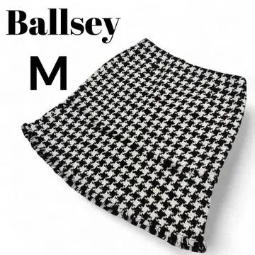 새상품급 보르지 핸드투스 트위드 프린지 미니 스커트