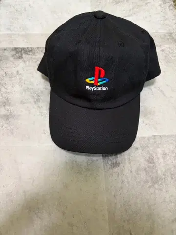 캡 모자 베이스볼 플레이스테이션 블랙 프레스 로고 새상품
