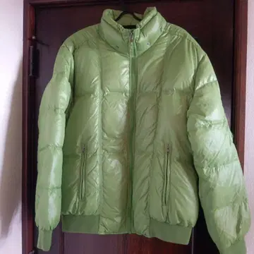 HILFIGER 라이트 그린 다운 자켓