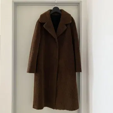 SMUK 스무크 롱 코트 보아 코트 페이크 무스탕