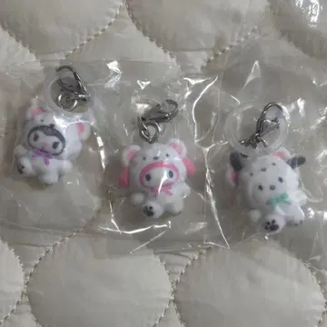 산리오 메지루시 액세서리 복슬복슬 스노우 쿠로미 마이멜로디 포차코