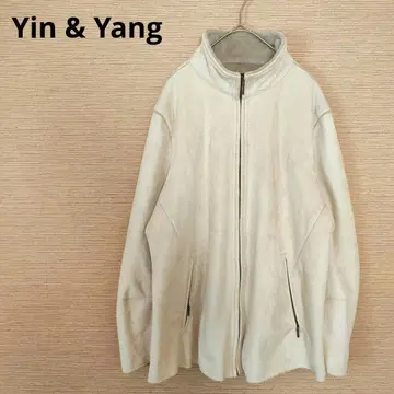 Yin & Yang 인앤양 페이크 스웨이드 무스탕 블루종