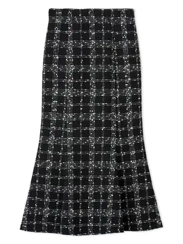 2025AW 완판 셀포드 트위드 머메이드 스커트 블랙