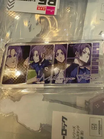 블루 록 마루이 넘버 아크릴 플레이트 아크릴 블록 미카게 레오