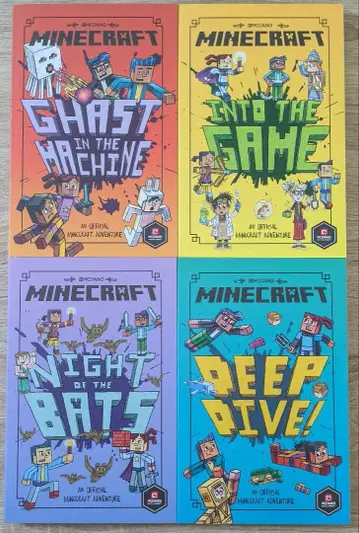 미사용 Minecraft 공식 어드벤처 4권 세트