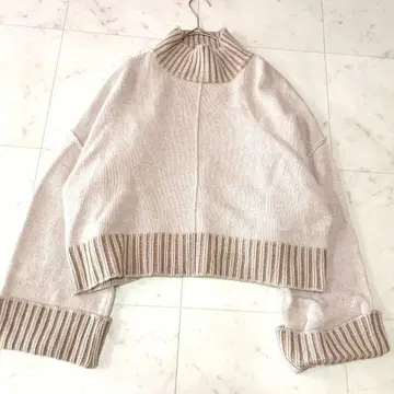 PUBLIC TOKYO 파브릭토쿄 숏 기장 니트 F