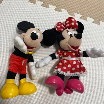 미키마우스 미니 마우스 봉제 인형 페어 전보 NTT