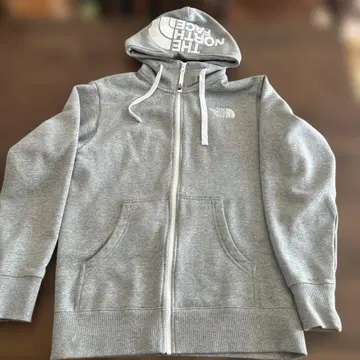 THE NORTH FACE 그레이 풀 집업 후드티 S