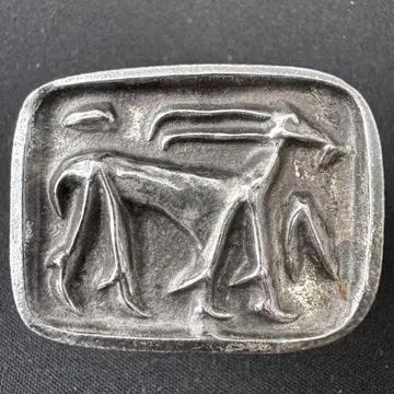 빈티지 사인 포함 브로치 벨트란 실버 안테로프 F660