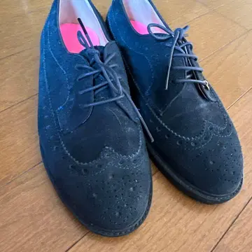 블랙 스웨이드 옥스퍼드 신발