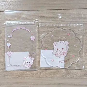 LAFARY x 리락쿠마 경질 카드 케이스 아크릴 코스터 세트