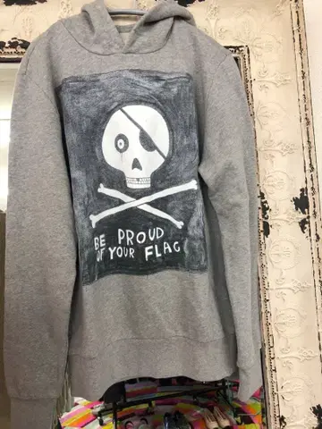 HYDROGEN ART 한정판 후드티 그레이 M 사이즈