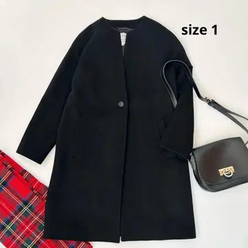 UNTITLED 프리미엄 캐시미어 노카라 코트 1