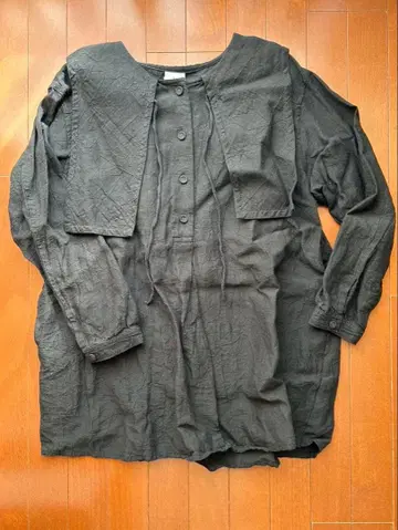 뷔르데사봉 튜닉 기장 린넨 블라우스