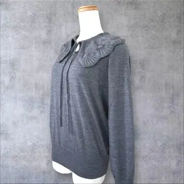 새상품급 슬로브 이에나 DIVE 카라 부착 니트 풀오버