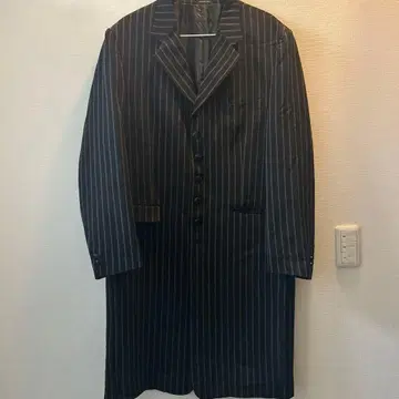 모드 테일러드 자켓 스트라이프 블랙