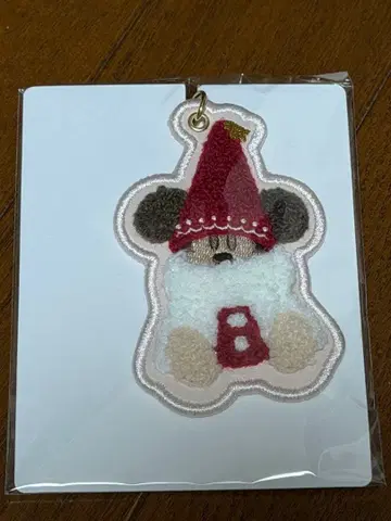 디즈니 크리스마스 리루린린 키체인 빨간색