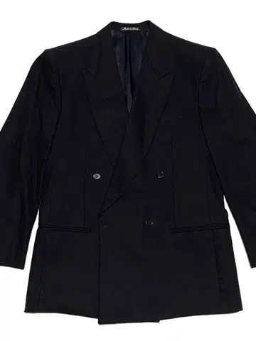 조르지오 아르마니 블랙 더블 브레스트 테일러드 자켓