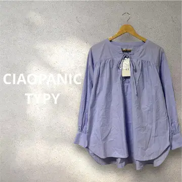 [택 포함 새상품] CIAOPANIC TYPY 개더 레이스업 블라우스