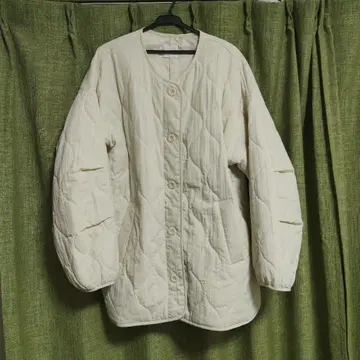 아이보리 퀼팅 자켓 F 사이즈