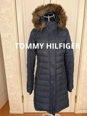 타미힐피거 다운 충분한 네이비 롱 기장 다운 자켓 M