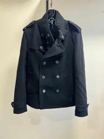 ZARA MAN 블랙 피코트 울 혼방