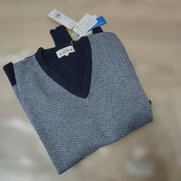 타카시마야 스타일 프리미엄 캐시미어 100% V넥 스웨터 L 새상품