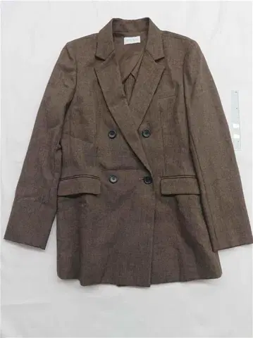 플라스테 더블 자켓 브라운 계열 여성용 L 사이즈