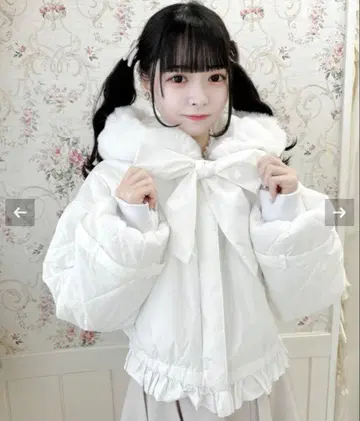 ROJITA BIG 리본 충전솜 블루종