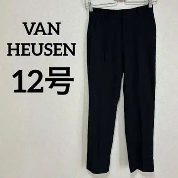 VAN HEUSEN 슬림 슬랙스 12호 블랙 포멀