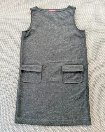 mocassin 울 혼방 슬리브리스 원피스 사이즈 3 그레이