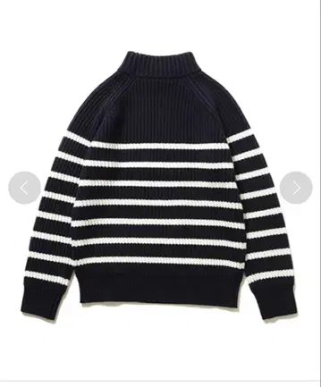 새상품급 Letroyes (루트로와) 보더 모크넥 니트