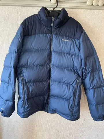 Eddie Bauer 네이비 다운 자켓 L