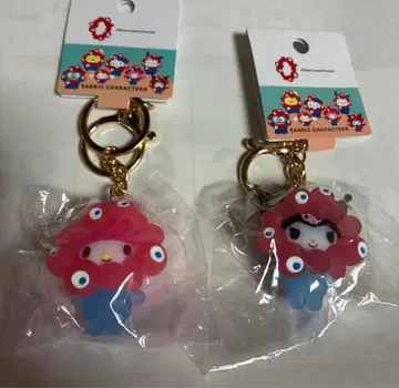 간사이 만박 산리오 미야쿠미야쿠 클리어 키링 쿠로미와 마이멜로디