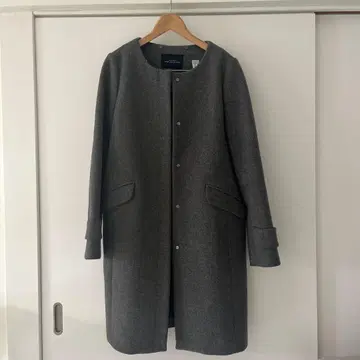 그린 레이블 릴랙싱 그레이 노카라 코트