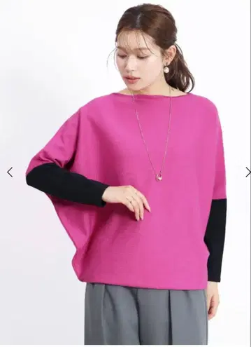 FENNEL 바이컬러 돌먼 니트