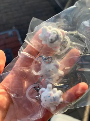 산리오 포근포근 스노우 메지루시 액세서리