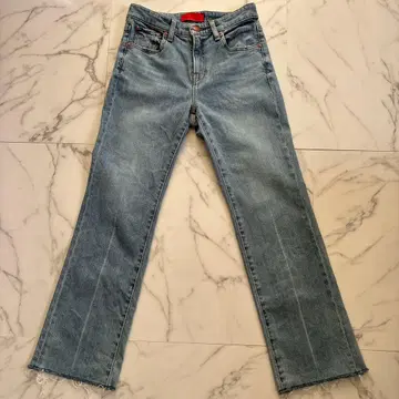 RED CARD 부츠컷 데님 컷오프 라이트 블루