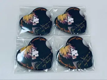 악마 집사와 블랙 고양이 하트 캔뱃지 로노