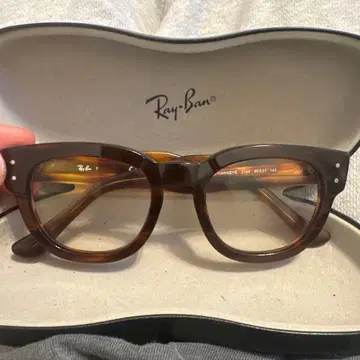Ray-Ban RB 2180 브라운 안경 케이스 포함