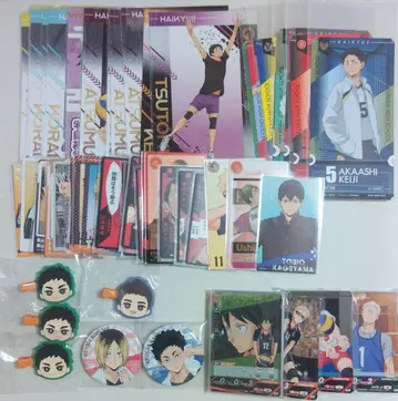 하이큐 캐릭터 굿즈 캔뱃지 바보카 엽서 묶음 판매