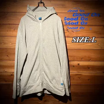 good on 그레이 집업 후드티 L japan 맨투맨 얇은 소재