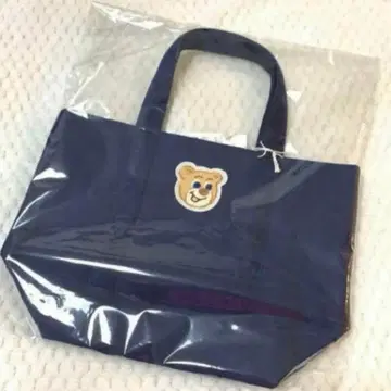 택 포함 새상품 페이러 러브러리 올드 테디 와펜 토트 네이비