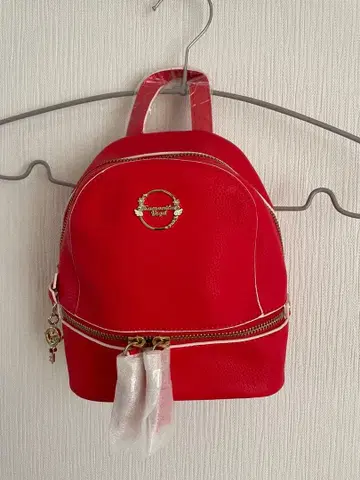 빨간색 미니 백팩