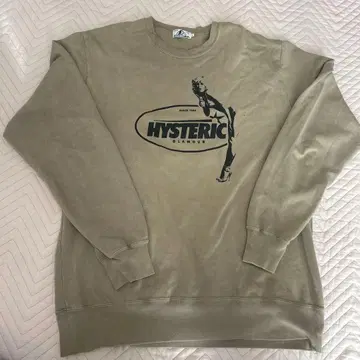 HYSTERIC GLAMOUR 올리브 맨투맨 L