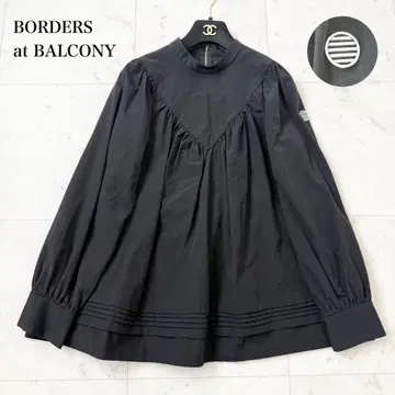 컨디션 최상 보더스 앳 발코니 스모크 블라우스 블랙 긴팔 M