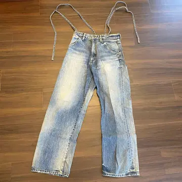 Whim Gazette 서스펜더 데님 새상품급 프리 사이즈 익명 배송