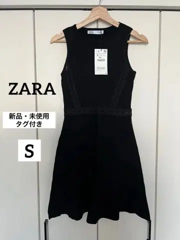 ZARA [ 새상품 미사용 ] 블랙 슬리브리스 미니 원피스 S