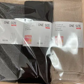 새상품 유니클로 히트텍 레그 워머 3종 세트